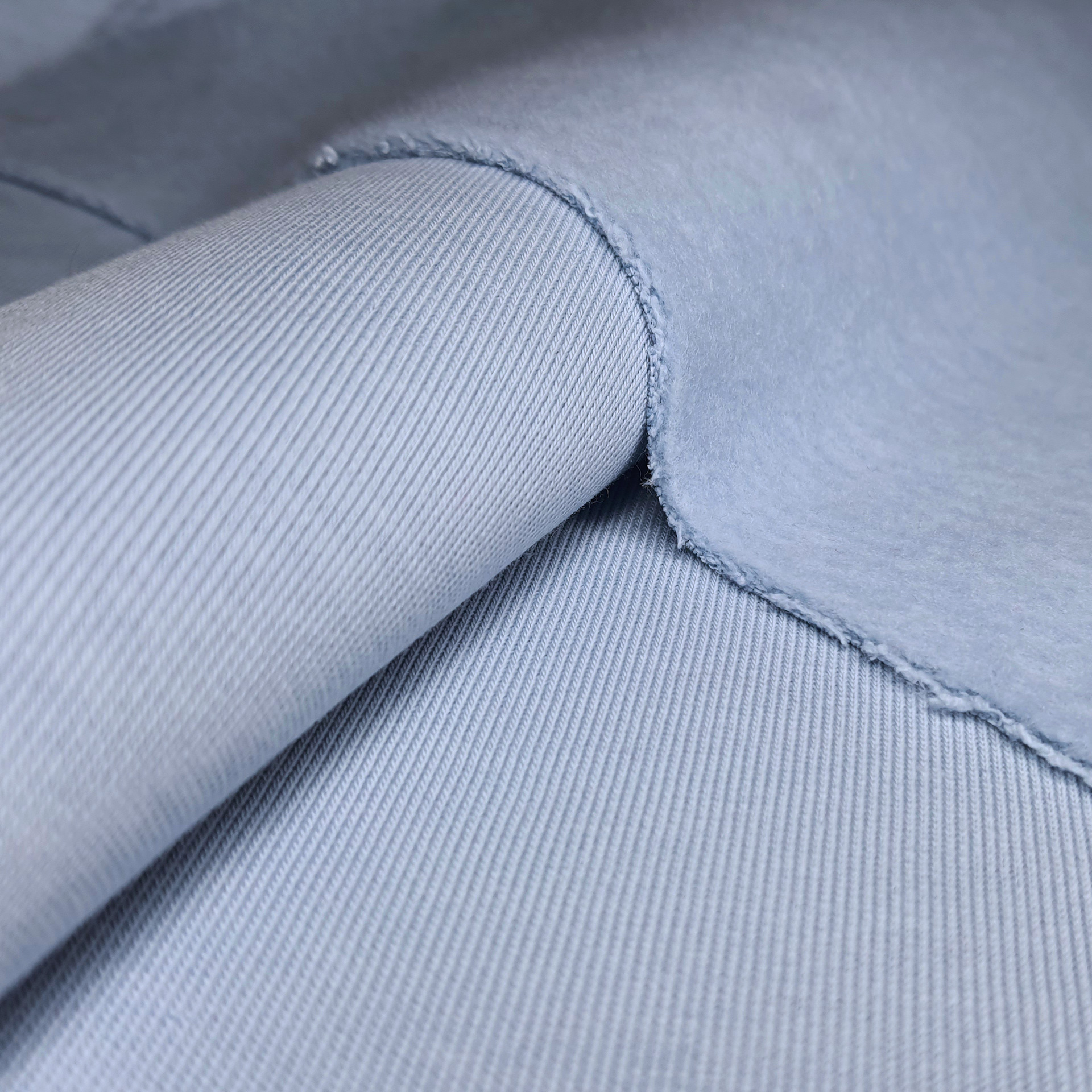 Футер 3-х нитка с начесом, бэби блю